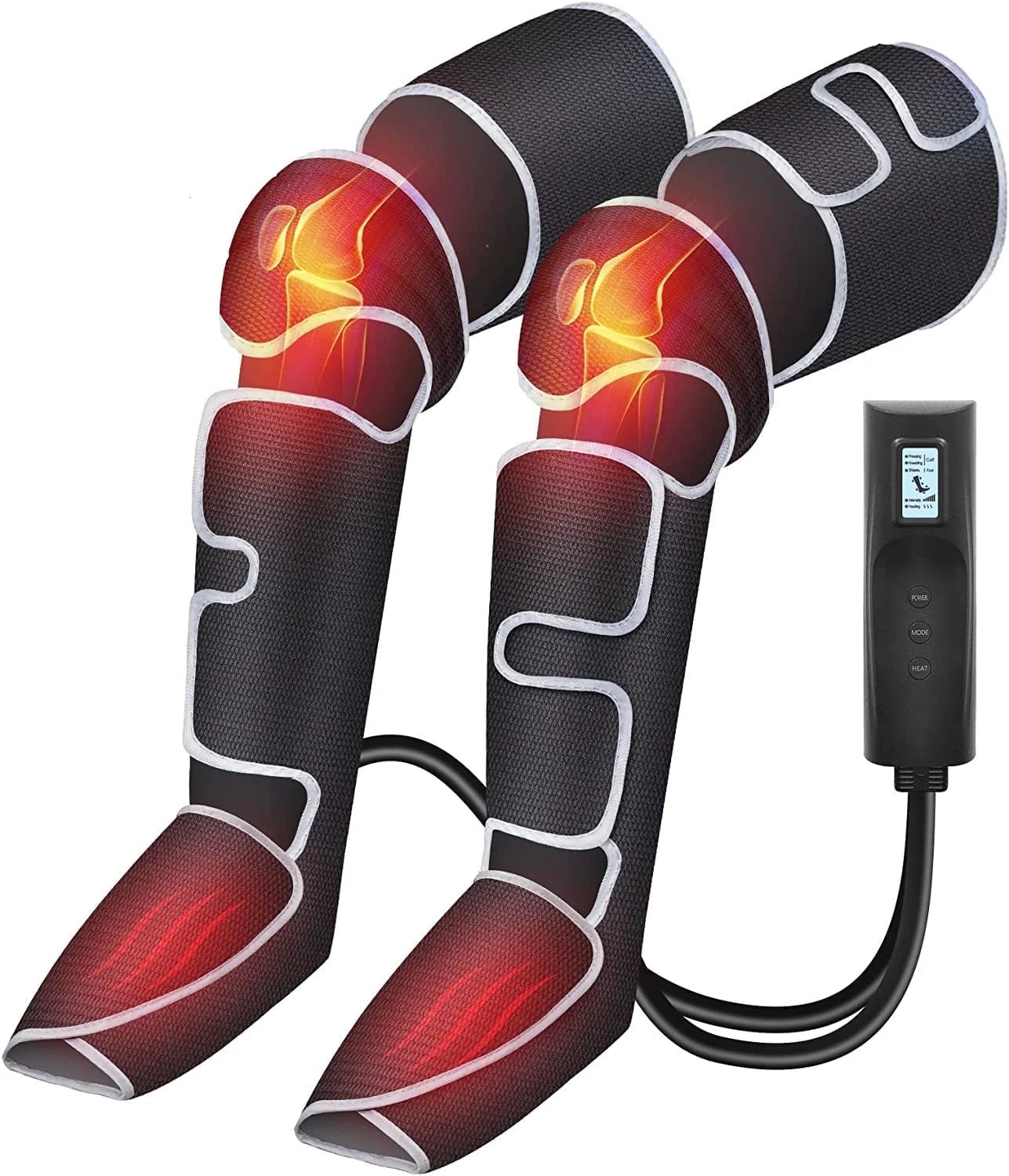 Presoterapia de piernas con terapia de calor